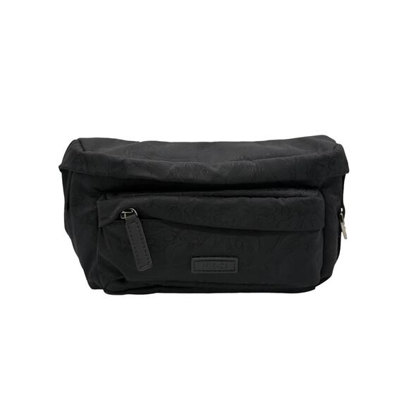 Brand-new Genuine Versace Small Barocco‎ Jacquard Nylon Belt Bag*Black Ruthenium - Picture 1 of 16